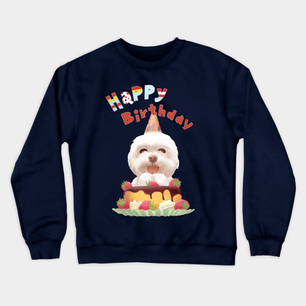 Happy Birthday Crewneck Sweatshirt by zkozkohi